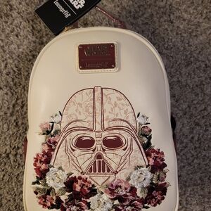 Loungefly Disney Star Wars Darth Vader Embroidered Floral Mini Backpack